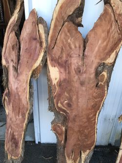 Solid cedar , oak and pine slabs and cookies