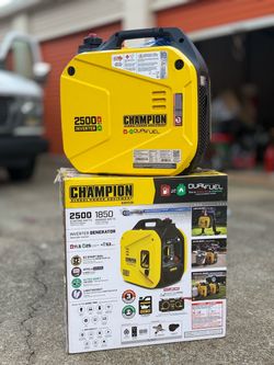 Champion 2500w dual fuel inverter generator