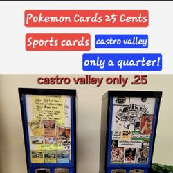 POKEMON AND SPORTS CARDS ONLY .25 CENTS EACH IN Castro Valley KNUDSENS ICE CREAMERYP