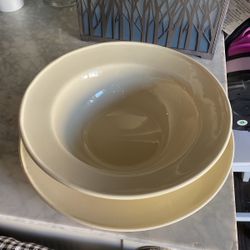 New Crate & Barrel Serving Plate Bowl Set
