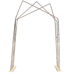 Triple Copper Backdrop frame, 3 peaks copper, Photobooth backdrop wedding Arch. 
