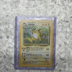 Raichu Holo Base set 