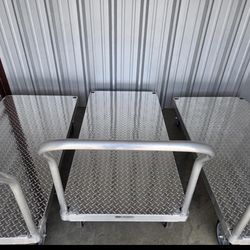 Aluminum Platform Truck with Rubber Wheels - 30 x 60"