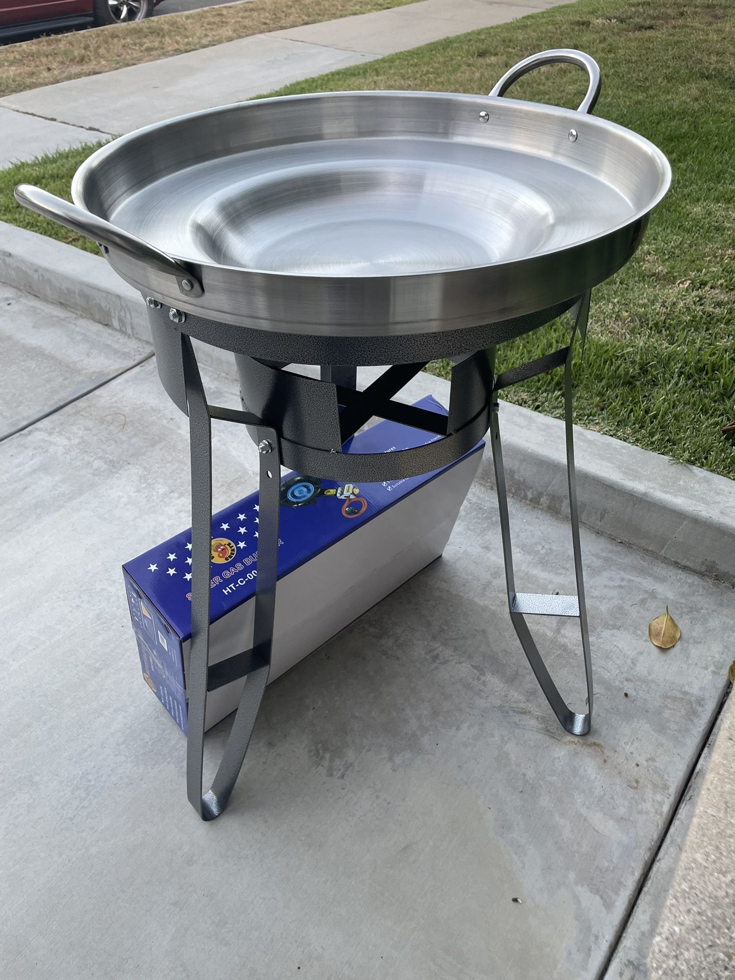 Set De 3ps Base Quemador Y disco de acero Inoxidable