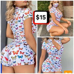 Butterfly Romper w/Mask