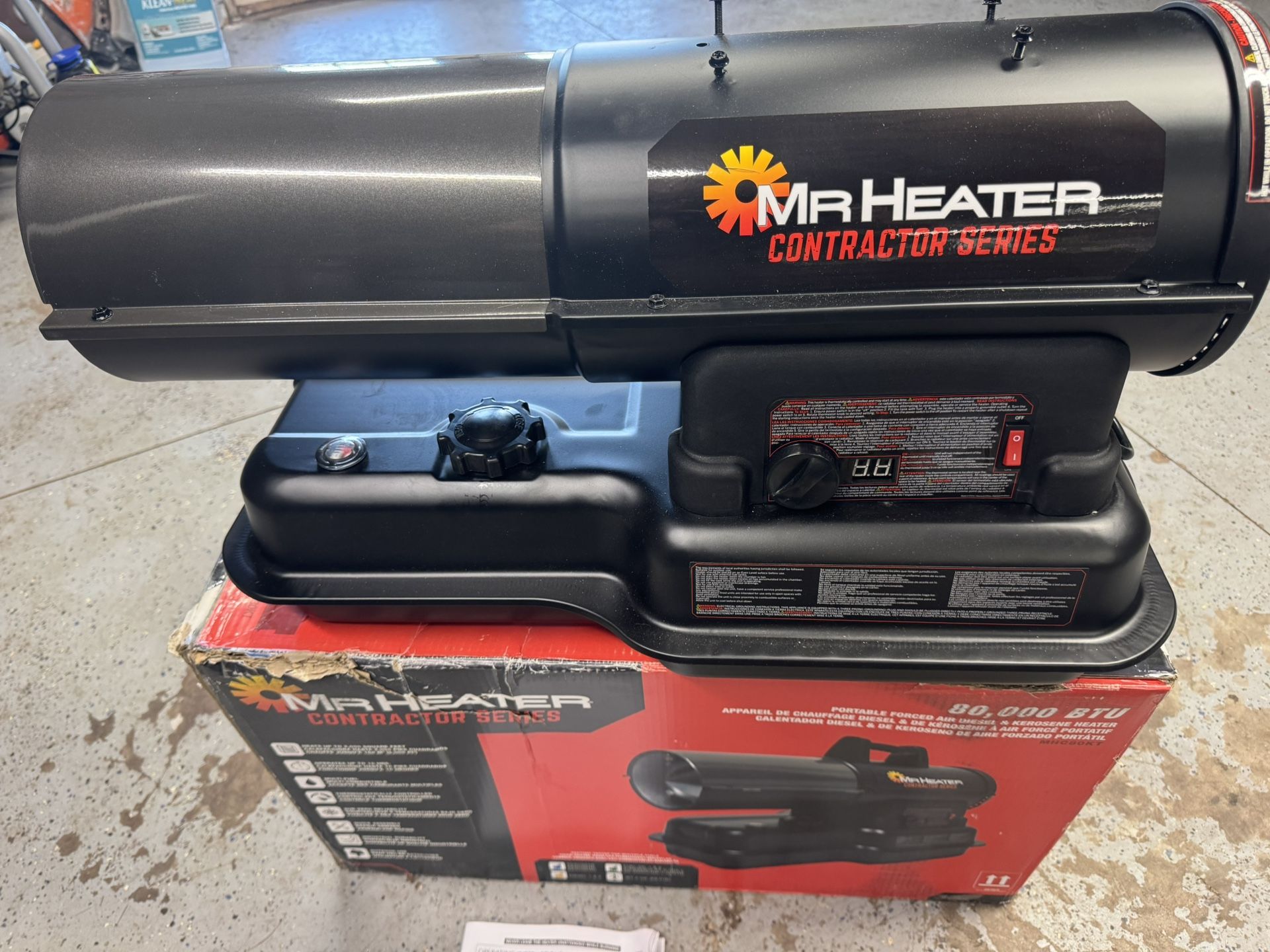 Mr Heater Contractor Series 80,000 btu Heater. Details Below