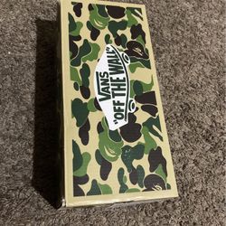 VANS x BAPE ABC CAMO GREEN SIZE 9 DS