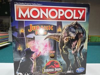 Hasbro Monopoly Jurassic Park Board Game - (Incomplete) Please Read Description