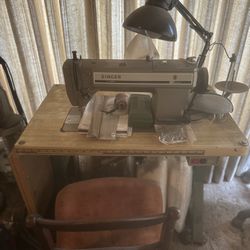Singer Industrial Sewing Machine W Desk