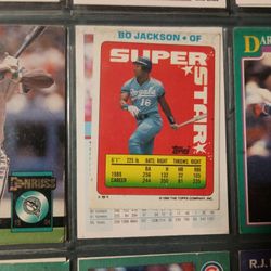 Bo Jackson 1990 Super Star Baseball Card 