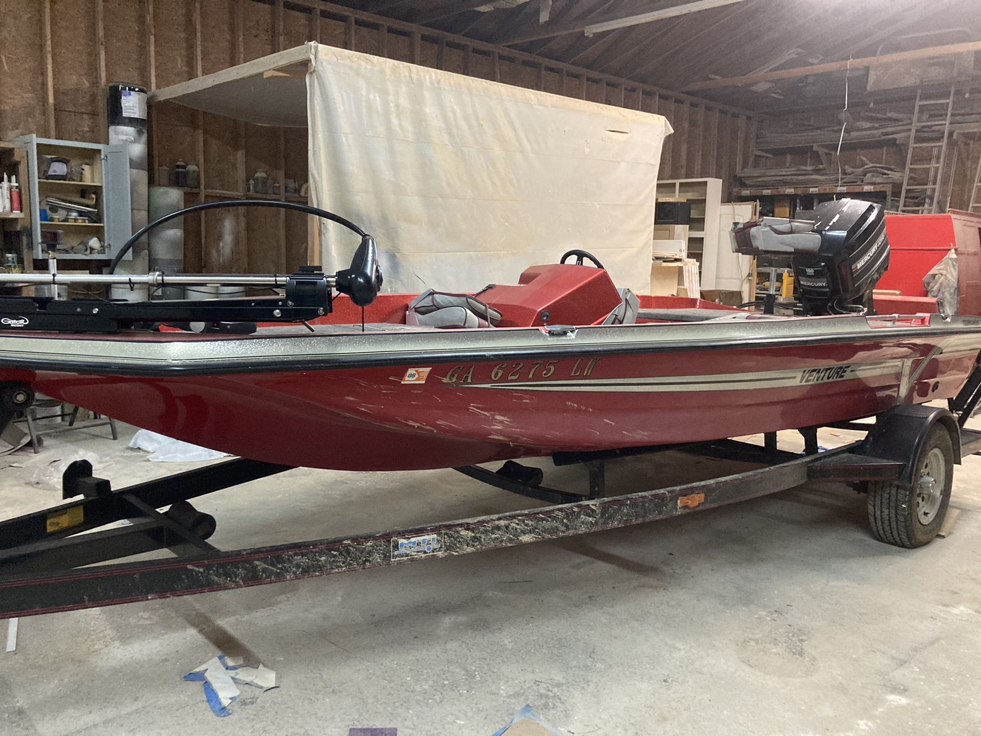 1991 venture bass boat tournament Edition