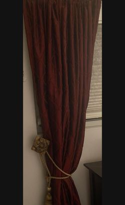 Silk elegant curtains 4 available Horchow collection