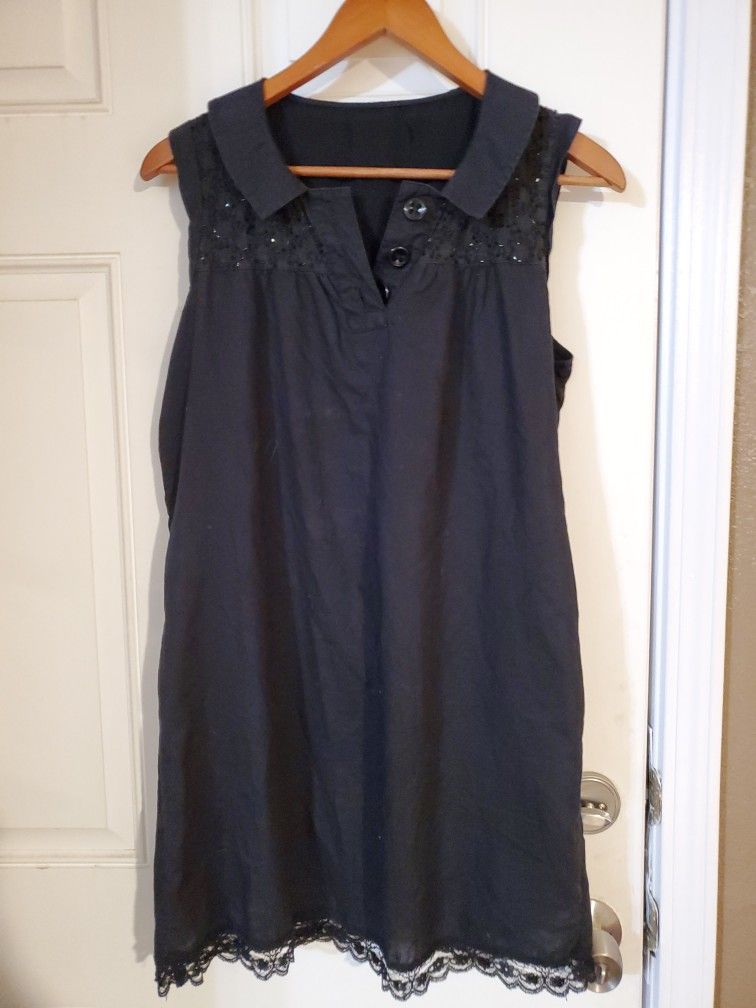 Black Summer Dress Size Lg
