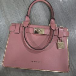 Michael Kors Small Accordian Leather Tote Hand Bag 