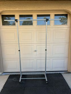 Standard Clothing rack Rod Garment Rack, Silver 70” x 59”