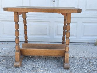 Vintage wood console table 