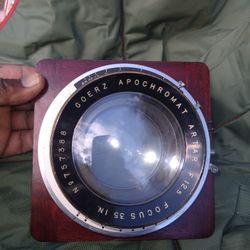 **READ POST**  Vintage C.P. Goerz Apochromat Artar 35 inch f/12-5 Lens No. 757388