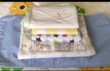 New And Gently Used Baby receiving blankets, coverlets