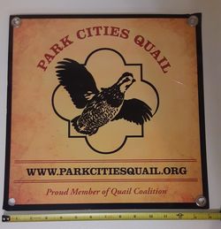 Park Cities Quail Hunting Metal Outdoor Decorative Piece