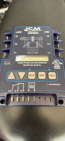 ICM Controls ICM450A 3-Phase Line Voltage Monitor - New Open Box