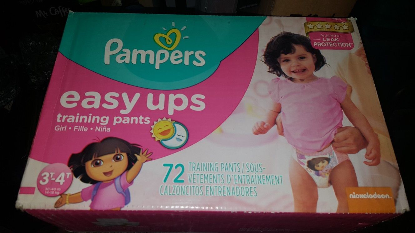 Pampers Easy Ups Size 3t-4t Dora Girl