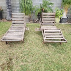 Teak Lounge Chairs With Wheels