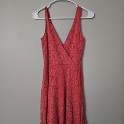 Medium Coral Lace Dress