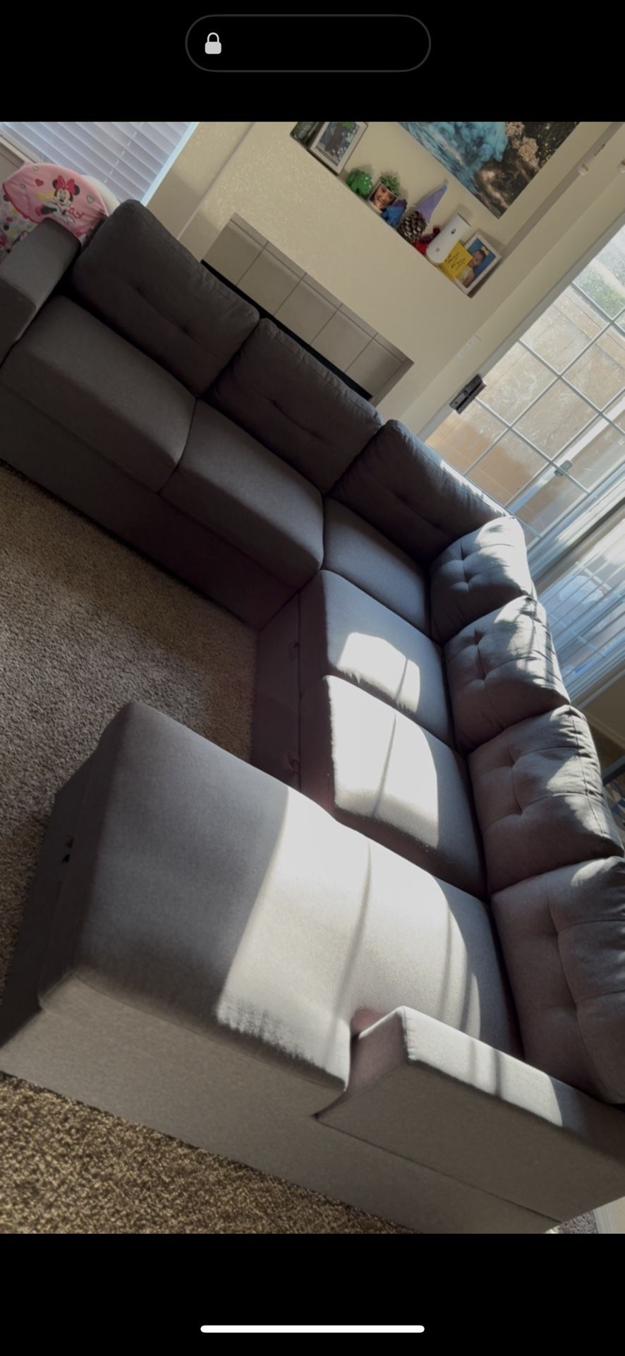Couch Sectional + Pull Out Bed