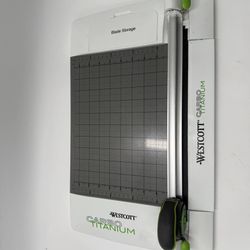 Westcott Carbo Titanium Paper Trimmer 12” Scrapbooking Craft Cutter w/ Blade Storage