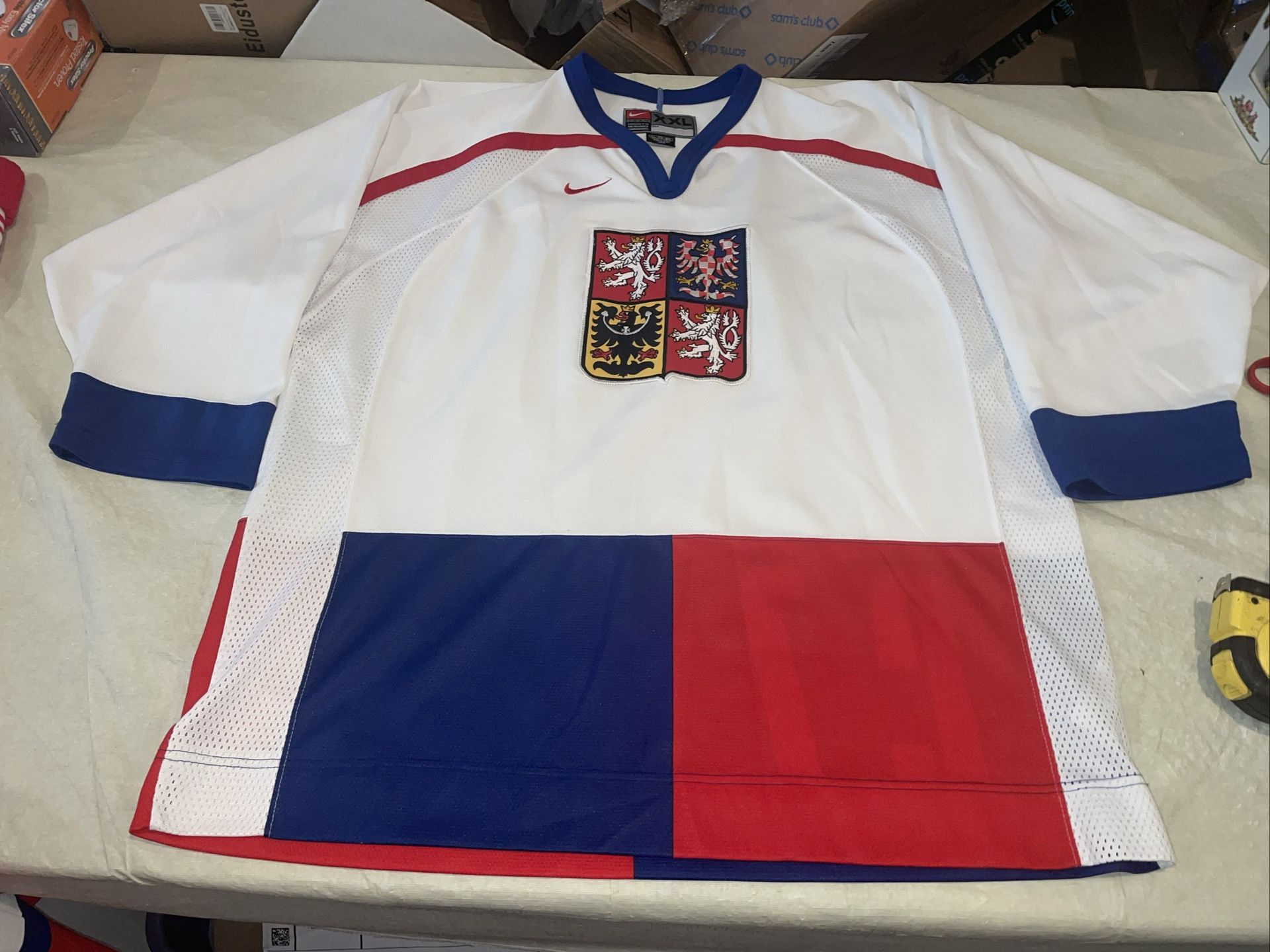 Czech Republic JERSEY HOCKEY NIKE MENS Xxl 2xl Clean Vintage White Iihf Nhl