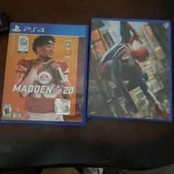 PS4 Games Madden 20 Spider-Man 