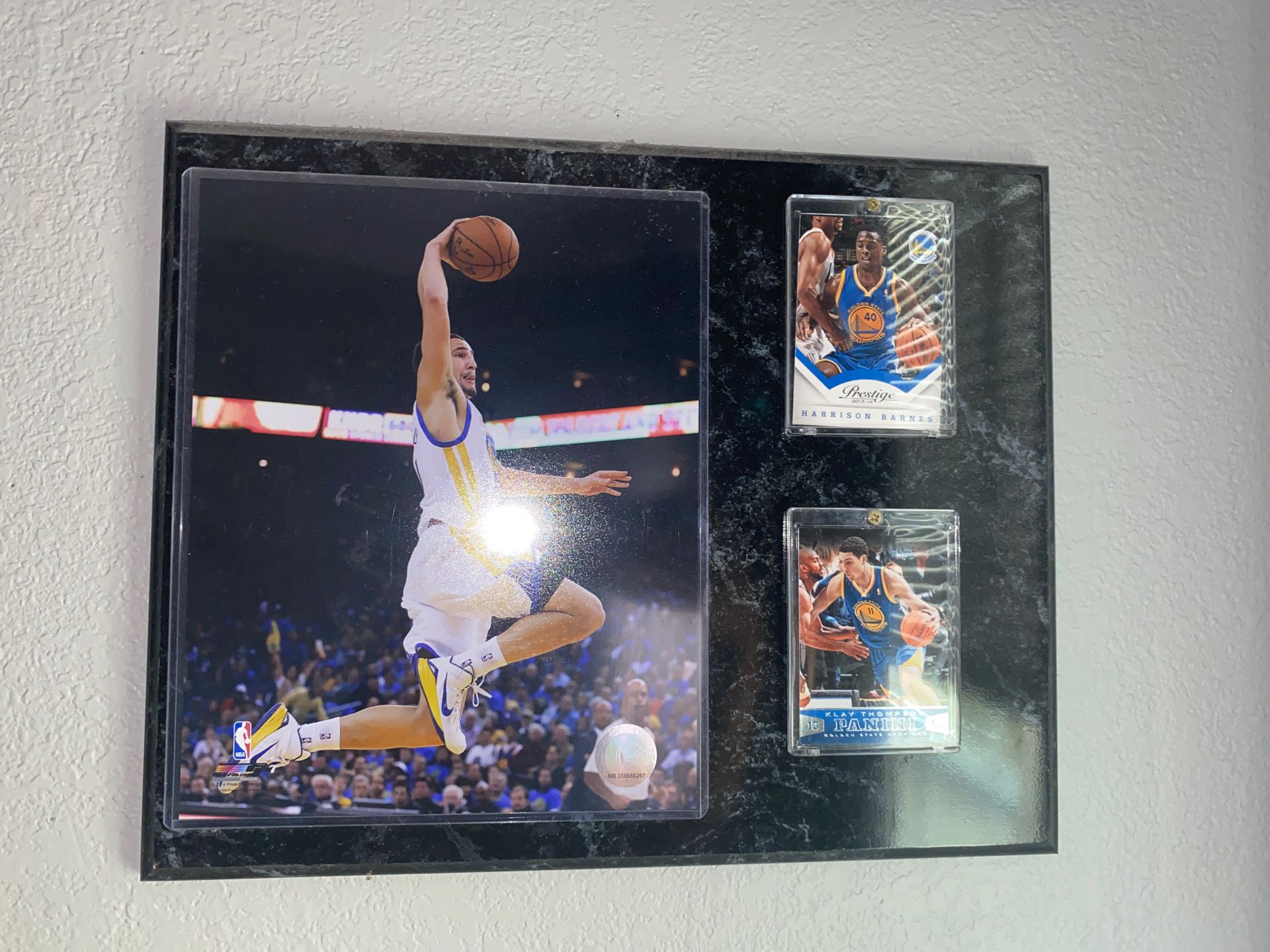 Klay Thompson & Harrison Barnes plaque