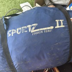 Tent for truck and air mattress made for truck both made for short bed full-size