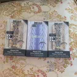 Authentic Just Cavalli iPhone 5/5S Case Flipper Phython