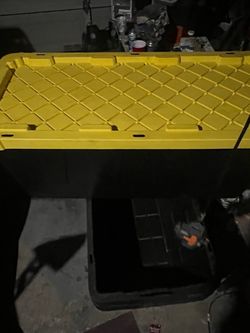 Large Heavy-Duty Plastic Storage Trunk