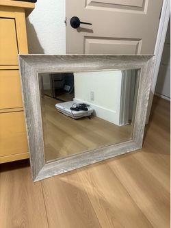 Wooden frame mirror