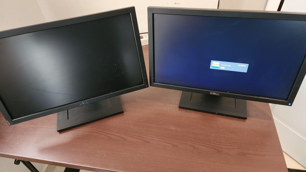 230831-01 Two(2) Matching DELL 20" Monitors