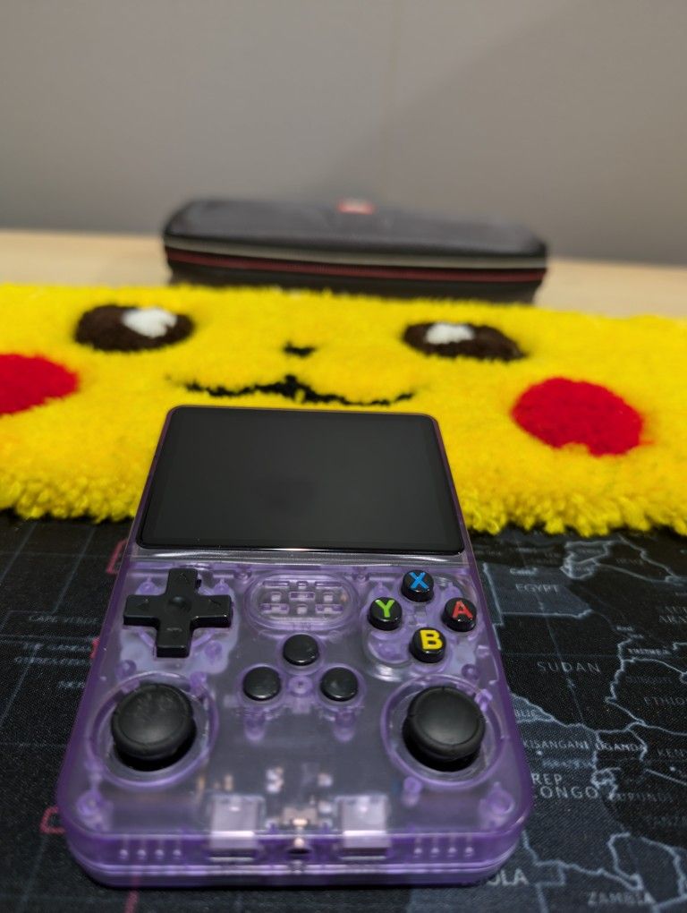 R36s Handheld Retro Gaming Console Linux System 32+64G TF Card, Support 15000+ Games