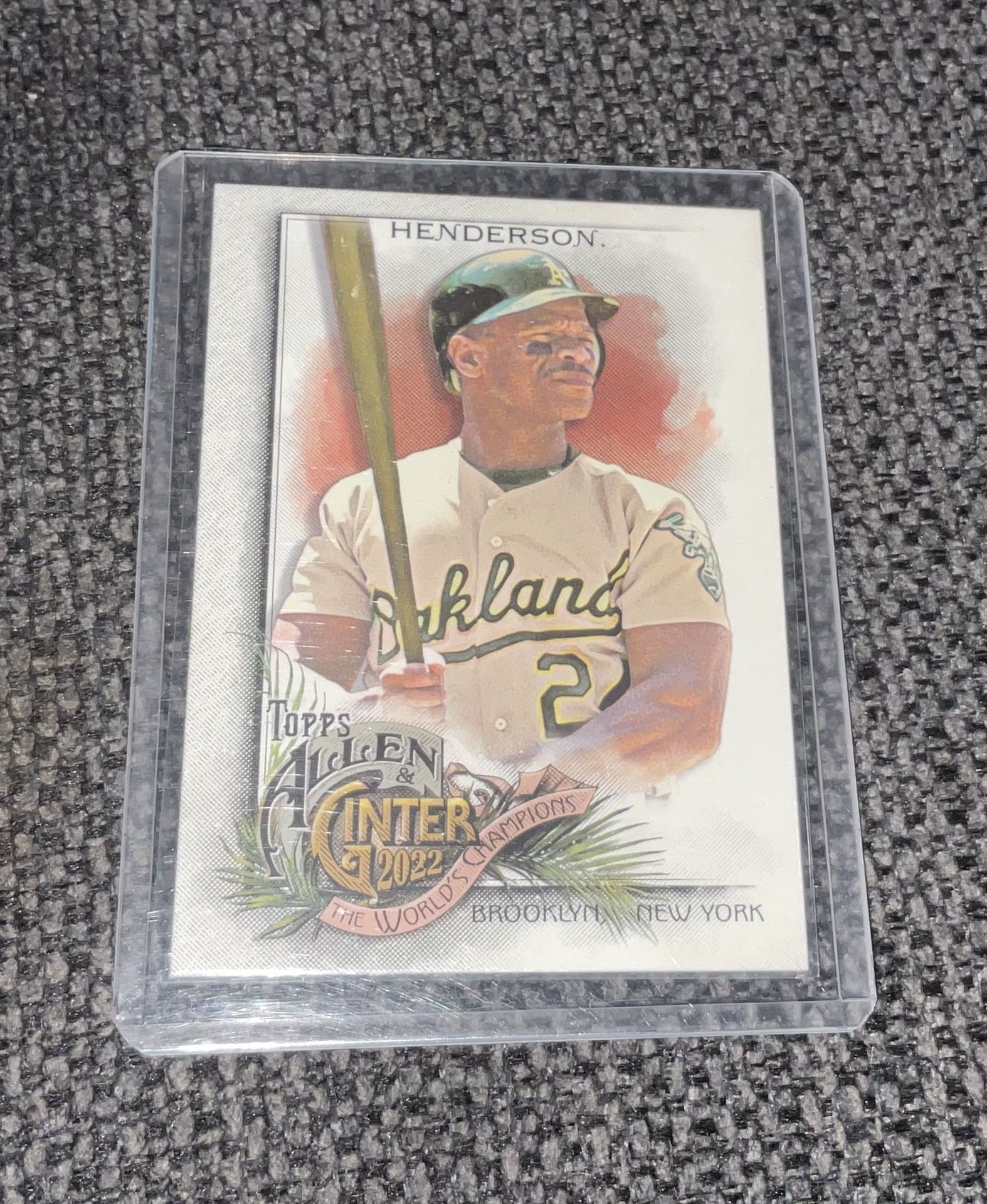 Oakland Athletics 2022 Allen & Ginter X Rickey Henderson Topps Baseball Card