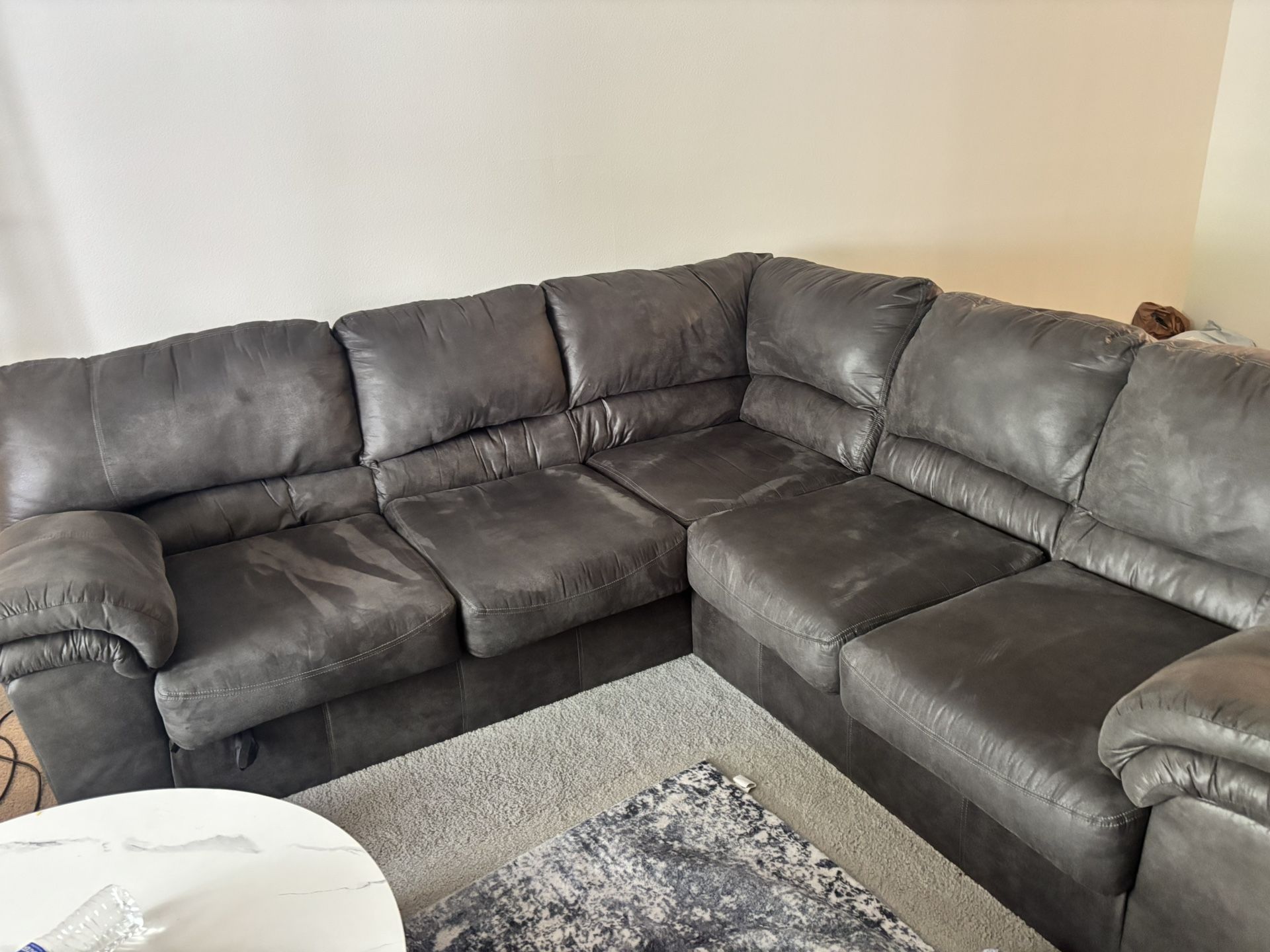 Ashley Sectional Couch & Recliner . Must Go!