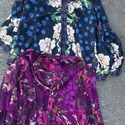 2 Women Summer Blouses 