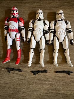 read the description Star Wars clone troopers toy 3 inch