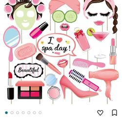 Spa Day Photo Booth Props