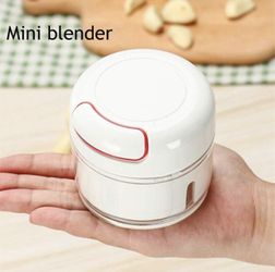 Manual Mini Food Chopper - Hand Pull String Garlic Onion Vegetable Slicer - NEW