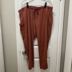Red Joggers With Pockets