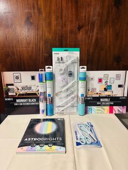 Cricut Set, Cardstock, and Vinyl