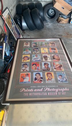 Legends of Baseball 1933-1959 Baseball Card PrintsFramed