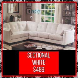 Sofa sectional white