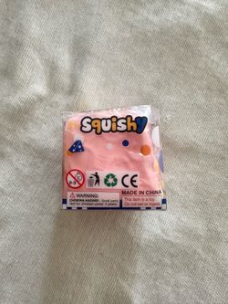 Pink cheese squishy
