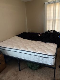 King Size Mattress with spring and stand